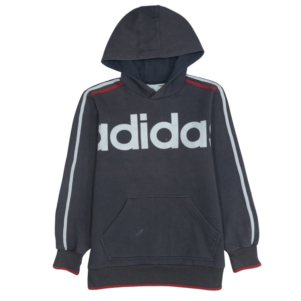 Adidas 90's Spellout Black Hoodie Small