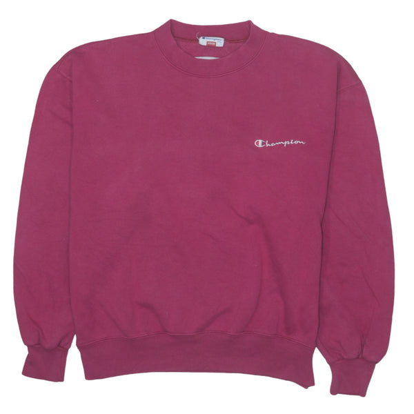 Vintage Champion 90's Crew Neck Heavyweight Sweatshirt Medium Pink