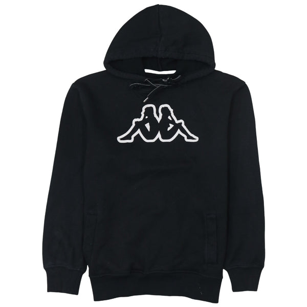 Kappa 90's Spellout Pullover Hoodie Medium  Black