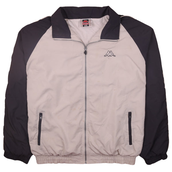 Kappa 90's Lightweight Full Zip Up Windbreaker XXLarge (2XL) Beige Cream