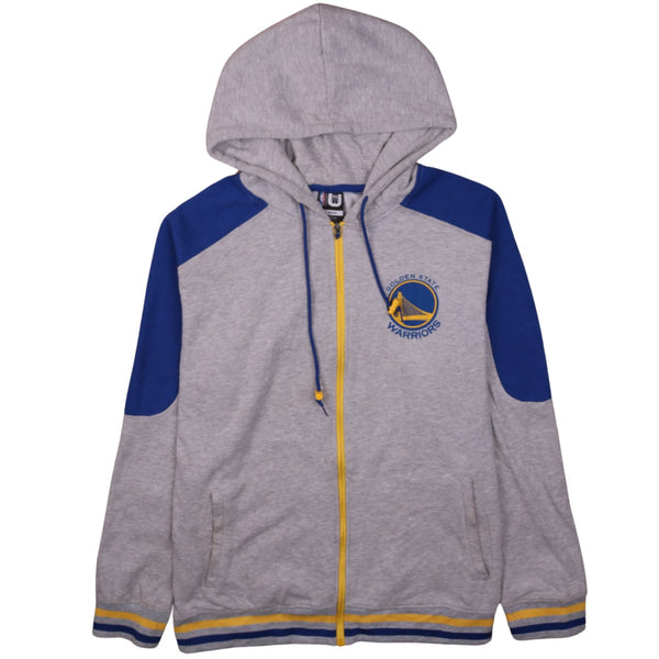 NBA 90's Golden State Warriors Full Zip Up Hoodie XLarge Grey