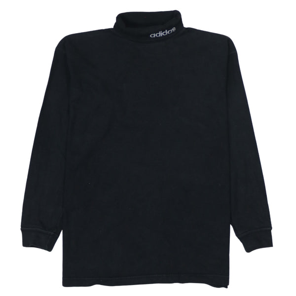 Adidas 90's Lightweight Turtle Neck Sweatshirt Small Black