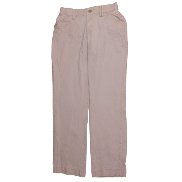 Lee Vintage 90s Beige Cream Straight Leg Baggy Mens Trousers Pants 30