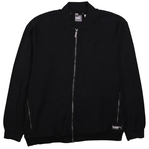 Puma Vintage 90's Heavyweight Black Sweatshirt XL Full Zip Men’s