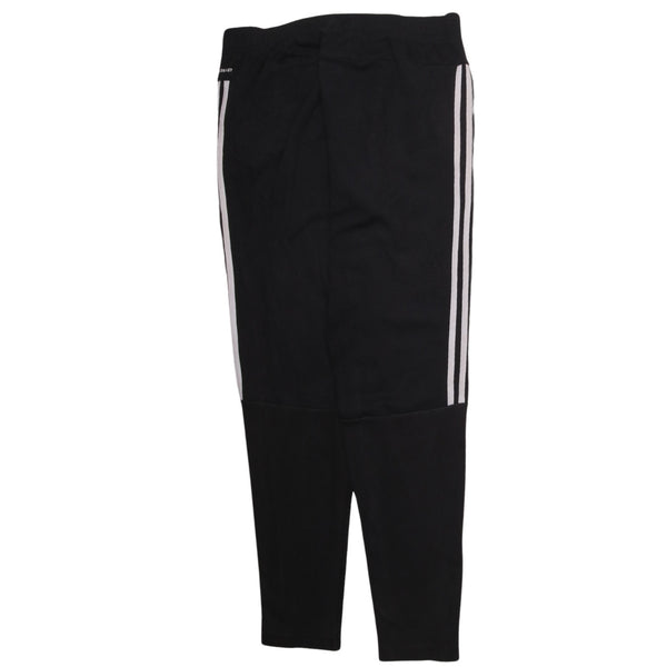 Adidas Vintage 90's Men's Large Black Trousers with Elastic Waist