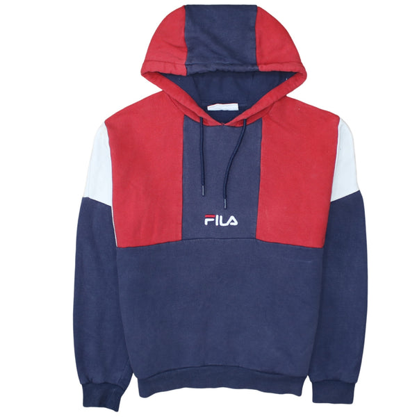 Fila 90's Lightweight Pullover Hoodie Small Navy Blue