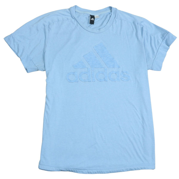 Adidas 90s Vintage Spellout T-Shirt, XXLarge, Blue, Men's Short Sleeve