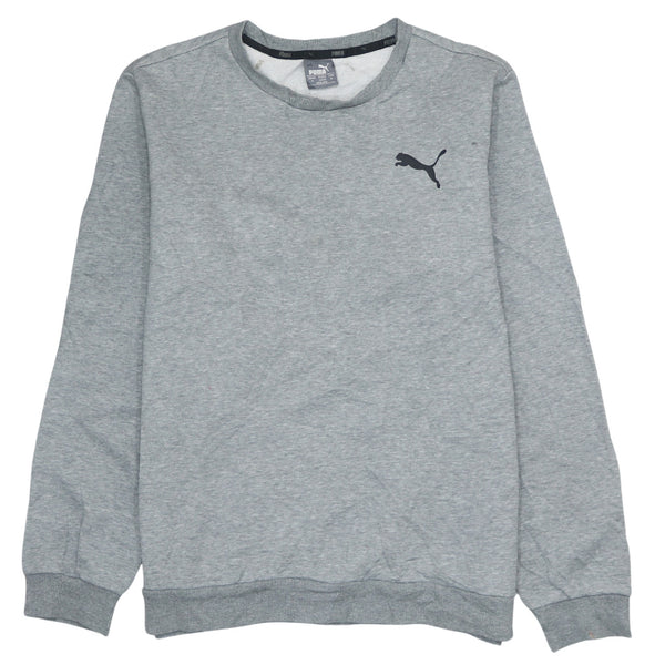 Puma 90's Grey Heavyweight Crew Neck Sweatshirt Medium