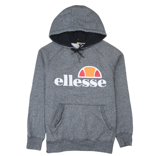 Ellesse 90's Spellout Pullover Hoodie Medium Grey