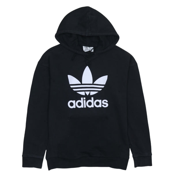 Adidas 90's Spellout Pullover Hoodie Medium  Black