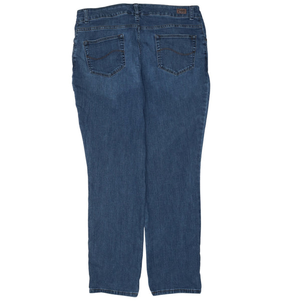 Lee Men's 90s Vintage Lightwash Straight Baggy Pants Size 40 Blue