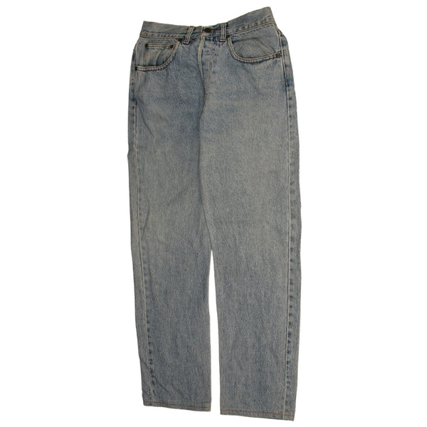 Lee Men's 90's Vintage Straight Leg Baggy Blue Trousers Size 30