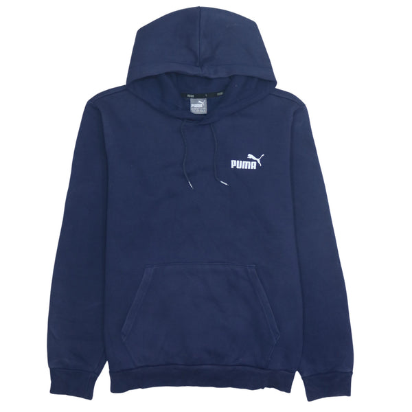 Puma 90's Vintage Navy Blue Pullover Hoodie Medium
