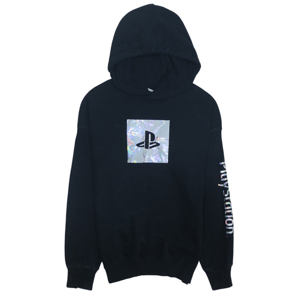 H&M Vintage 90's Black Cotton Sportswear Pullover Hoodie Women L