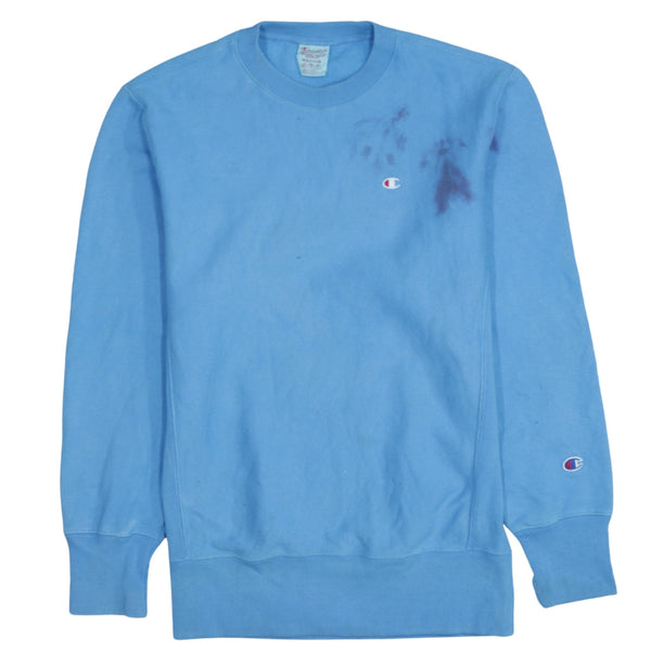 Vintage 90s Champion Lightweight Crew Neck Sweatshirt Medium Blue