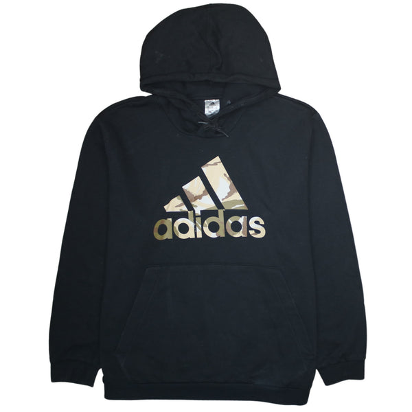 Adidas 90's Spellout Pullover Hoodie XXLarge (2XL) Black