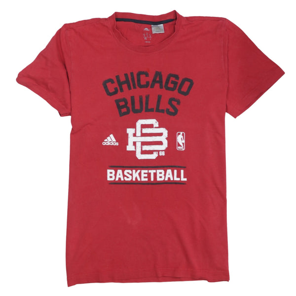 Adidas 90's Chicago Bulls Short Sleeves T Shirt Medium Red