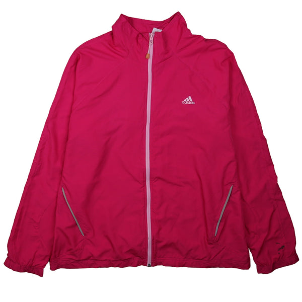 Adidas 90's XL Pink Windbreaker Lightweight Full Zip Women's Jacket