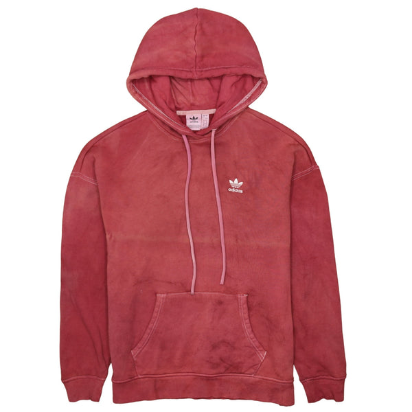 Adidas 1990s Women's XXLarge Burgundy Red Drawstring Hoodie