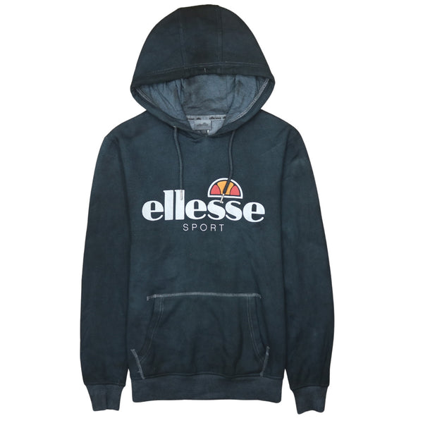 Ellesse 90's Spellout Pullover Hoodie Large  Black
