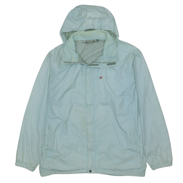 Berghaus 90's Hooded Full Zip Up Windbreaker Large  Blue