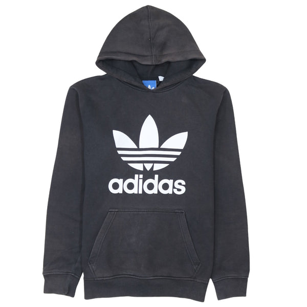 Adidas 90's Spellout Pullover Hoodie Small  Black