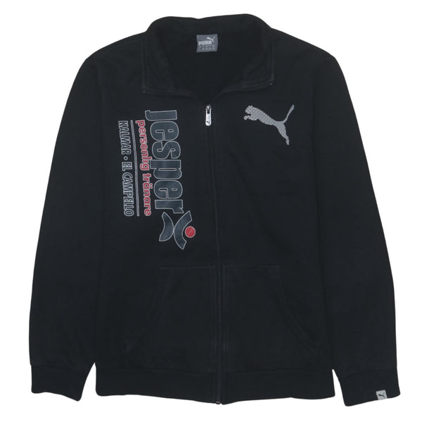 Puma 90's Vintage Heavyweight Full Zip Sweatshirt Women's Large Black