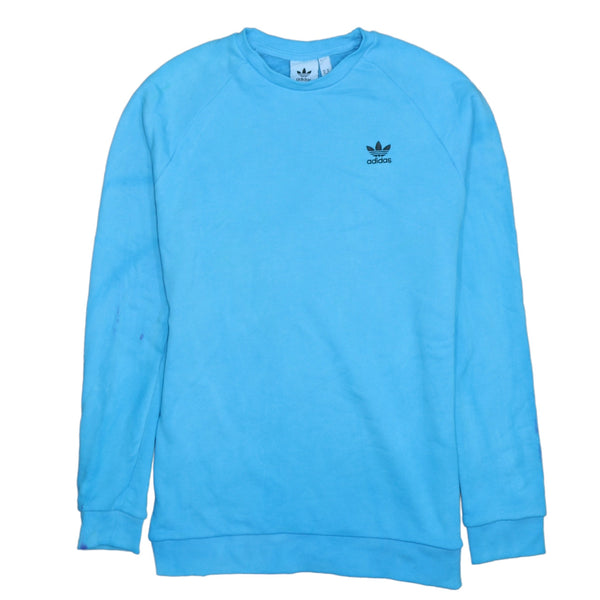Adidas 90's Vintage Heavyweight Blue Crew Neck Sweatshirt Medium
