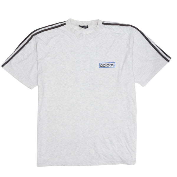 Adidas 90's Short Sleeves Crew Neck T Shirt Large  Beige Cream