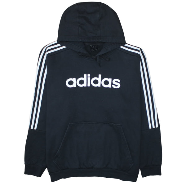 Adidas 90's Spellout Pullover Hoodie XXLarge (2XL) Black