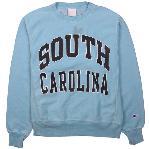 Champion Vintage 90's Crew Neck Sweatshirt South Carolina Blue Small