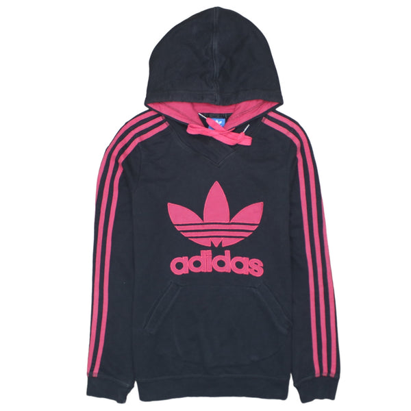 Adidas 90's Spellout Pullover Hoodie XSmall  Black