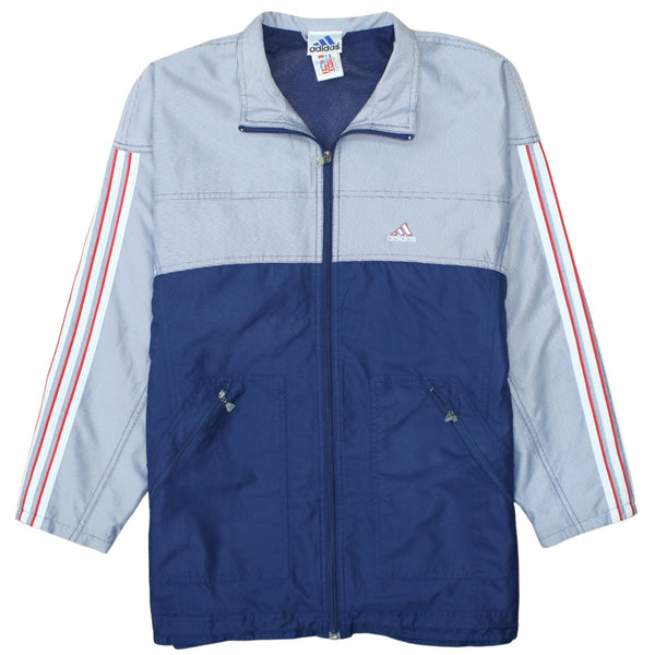 Adidas 90's Lightweight Full Zip Up Sweatshirt Small Blue