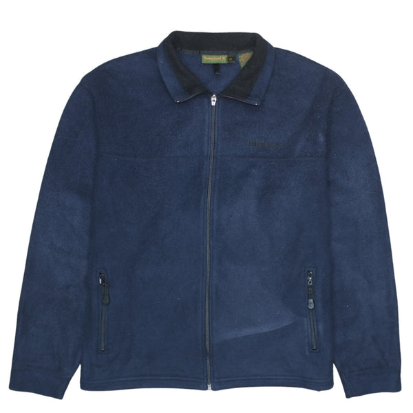 Timberland 90's Vintage Hiking Fleece Jumper Medium Mens Navy Blue