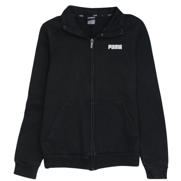 Puma 90's Lightweight Full Zip Up Sweatshirt Small Black