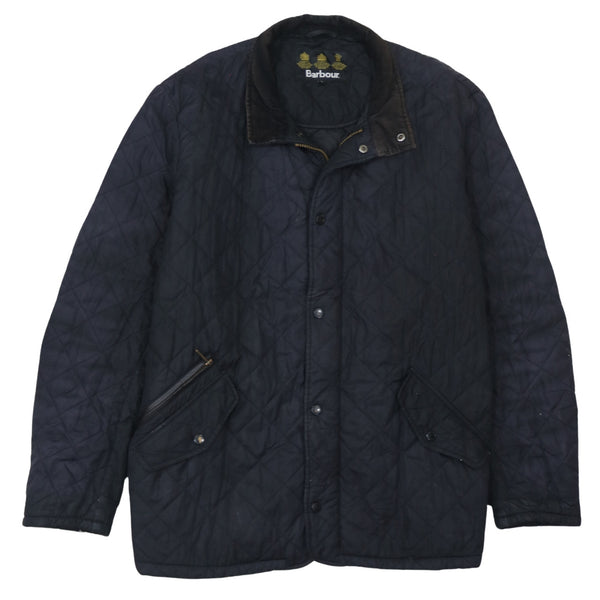Barbour 90's Plain Full Zip Up Windbreaker XLarge Black