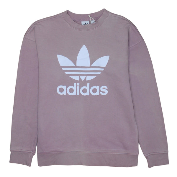 Adidas 90's Spellout Crew Neck Sweatshirt Medium  Pink