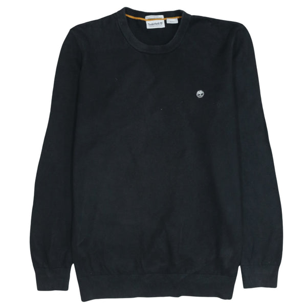 Vintage 90's Timberland Lightweight Crew Neck Sweatshirt XL Black