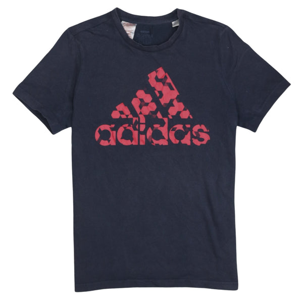 Adidas 90's Spellout Short Sleeves T Shirt Large Black