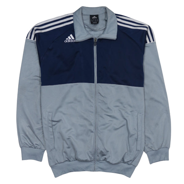 Adidas 90's Lightweight Full Zip Up Sweatshirt Large  Grey