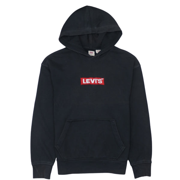 Levi's 90's Drawstring Pockets Pullover Hoodie XSmall Black