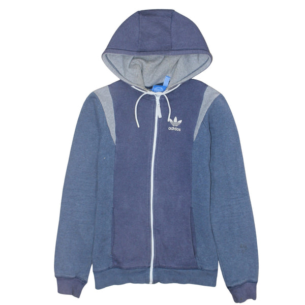 Adidas 90's Lightweight Full Zip Up Hoodie Small Blue
