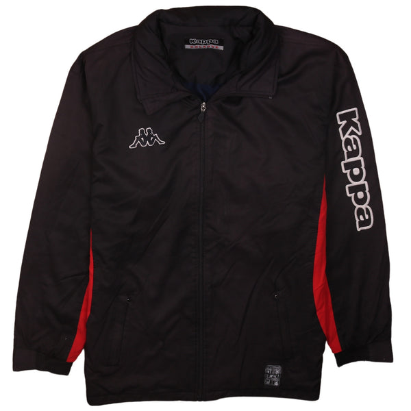 Kappa 90's Lightweight Full Zip Up Windbreaker XXLarge (2XL) Black