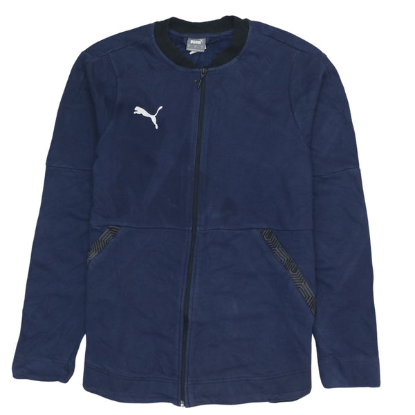 Puma 90's Men's Large Heavyweight Navy Blue Full Zip Sweatshirt