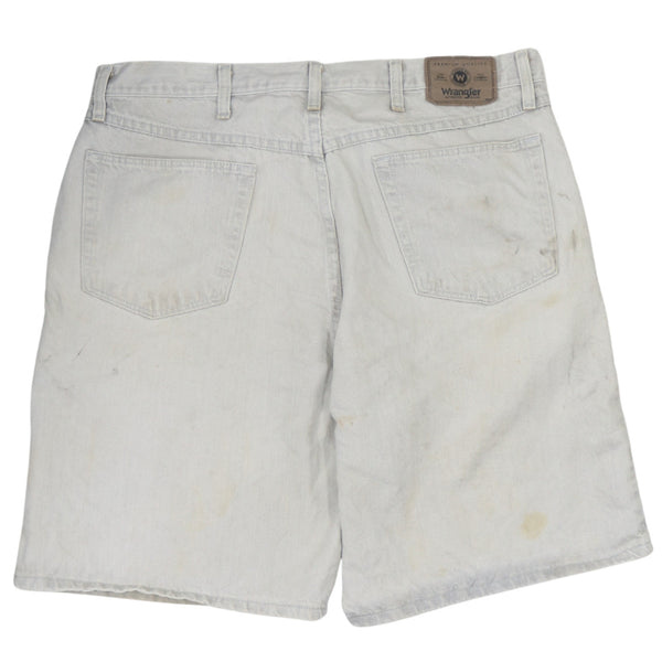 Vintage Wrangler 90's Baggy Chino Shorts 38 Beige Cream Cotton