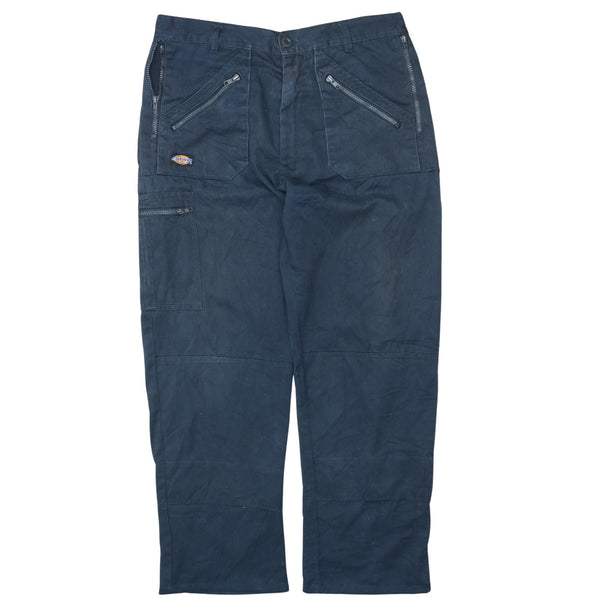 Dickies 90's Straight Leg Baggy Trousers - Men's Navy Blue Size 36