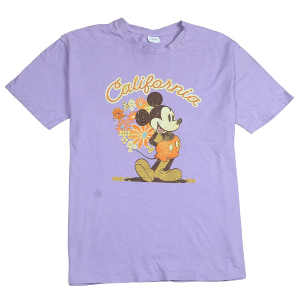 Disney 90's California Short Sleeve T-Shirt Men's Large Purple Vintage