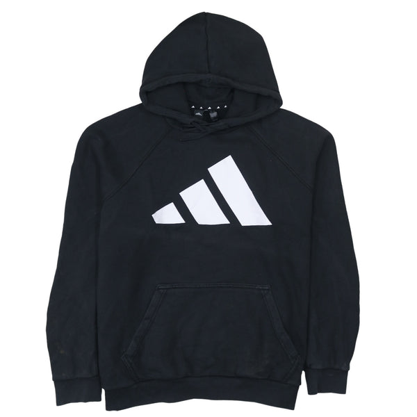Adidas 90's Spellout Pullover Hoodie XLarge Black