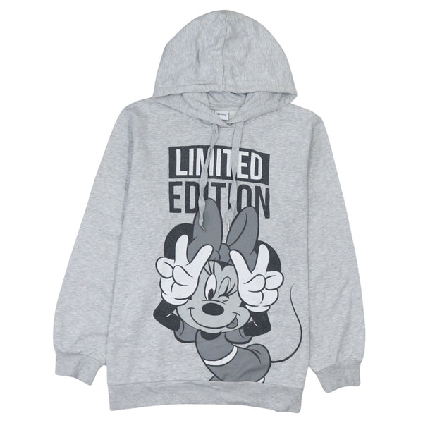 Vintage 90's Disney Minnie Mouse Grey Pullover Hoodie Large Size