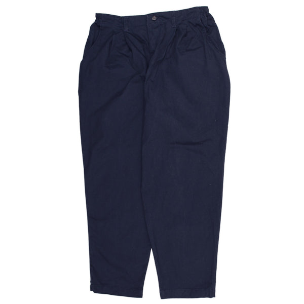 Lee 90's Vintage Straight Leg Baggy Trousers Pants - Men's 36 Navy Blue
